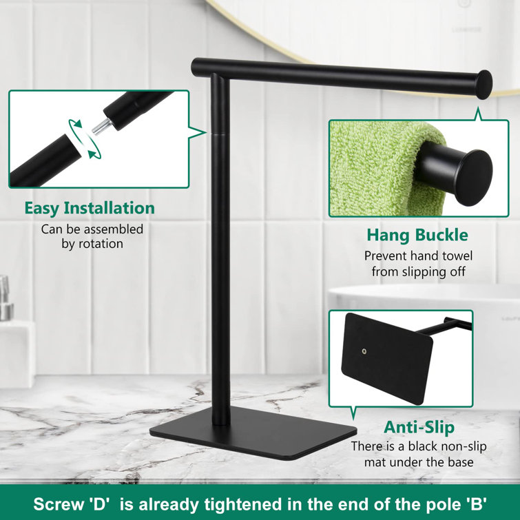 A Home Freestanding Towel Rack Wayfair Canada